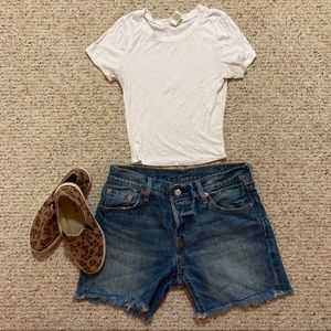 Levi Strauss Frayed Shorts